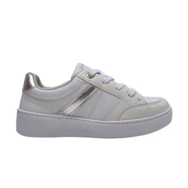 Imagem de Tênis estiloso Casual Feminino Ramarim 2476203, Branco, 37