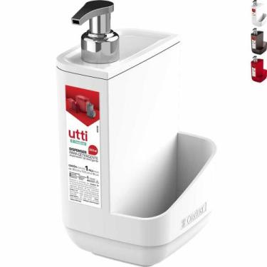 Imagem de Porta Detergente Dispenser 550ml E Compartimento P/ Esponja Bucha Pia 