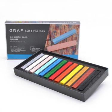 Imagem de Giz Pastel Seco Cis Graf - 12 Cores