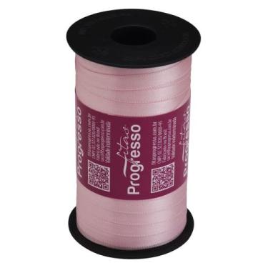 Imagem de Fita De Cetim 7mm Rosa Bebê 310 C/100mt FITA DE CETIM 7MM ROSA BEBE 31