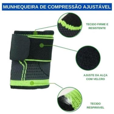 Imagem de Munhequeira de compressão com tiras autocolantes - genérico