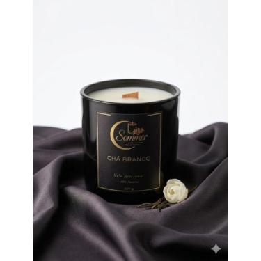 Imagem de Vela Aromática Chá Branco Artesanal Premium 200g Sommer