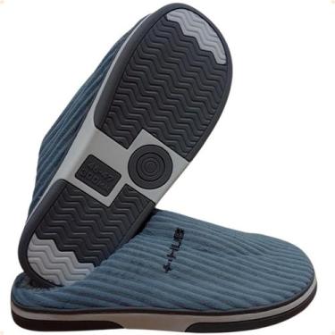 Imagem de Pantufa chinelo de quarto com solado de borracha tpr ref. ptf06150 - N