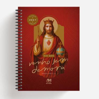 Imagem de Diário Bíblico 2027 - Espiral - Cristo Rei - EDITORA AVE MARIA