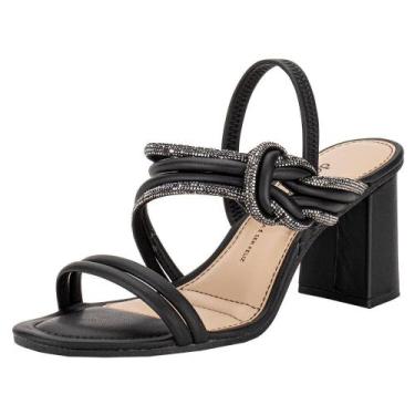 Imagem de Sandália feminina salto grosso dakota y7891, Preto, 34
