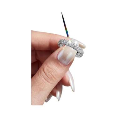 Imagem de Anel De Casamento Feminino Em Prata Esterlina 925 Com Diamante Moissan