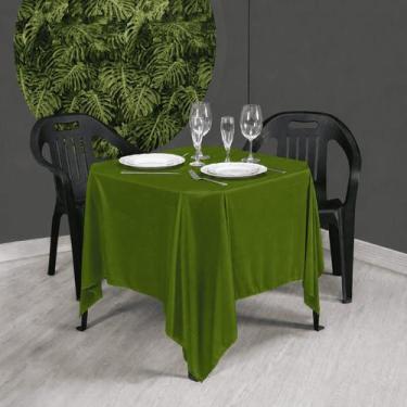 Imagem de Kit 10 Toalha de Mesa Quadrada 1,50m x 1,50m Helanca Festa Casamento B