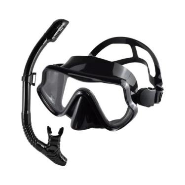 Imagem de Máscara De Mergulho Profissional Para Adultos Com Snorkel, Conjunto De