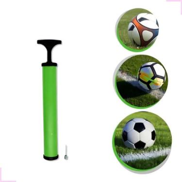 Imagem de Bomba de Ar para Inflar Portátil 28cm com Bico Manual para Encher Bola
