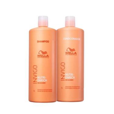 Imagem de Kit Duo Shampoo E Condicionador Invigo Nutri- Enrich 1l - WELLA
