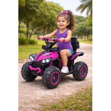 Imagem de Quadriciclo Elétrico Infantil 4 Rodas Luz Som Acelerador - Pimpi