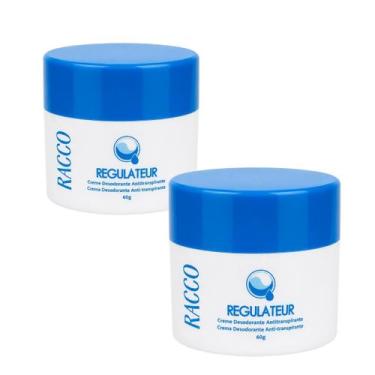 Imagem de Kit 2 Desodorante Regulateur Racco Antitranspirante Creme Potinho Poma