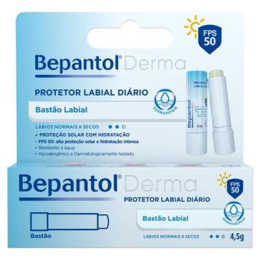 Imagem de Kit 4 Bepantol Bastão Cor Natural Protetor Labial FPS 50 4.5g
