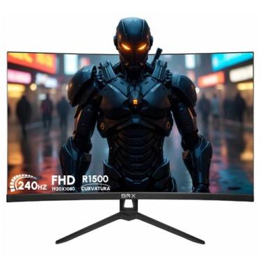 Imagem de Monitor gamer brx 27 curvo 240hz frameless dp hdmi led preto, PRETO, B