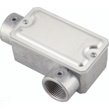 Imagem de Condulete fixo 1" tipo "LL" - com tampa / rosca BSP / sem pintura - Tr