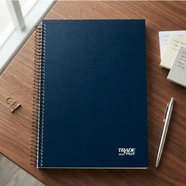 Imagem de Agenda 2027 Executiva Trade Plus Capa Dura Espiral - 10114 Cor:Azul - 