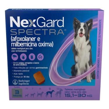 Imagem de NexGard Spectra 15,1-30kg 3 Comprimidos Antipulgas Carrapato - Congrat
