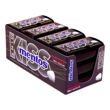 Imagem de Caramelo Mentos Kiss sin azucar hortelã com menta 420 g 50 u - Congrat