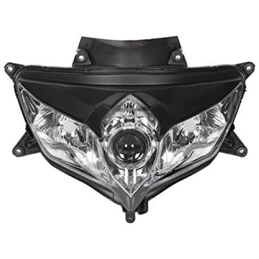 Imagem de Aramox Lente de farol de motocicleta, conjunto de cobertura de lente de farol de motocicleta adequado para GSXR600 GSXR750 2008-2010