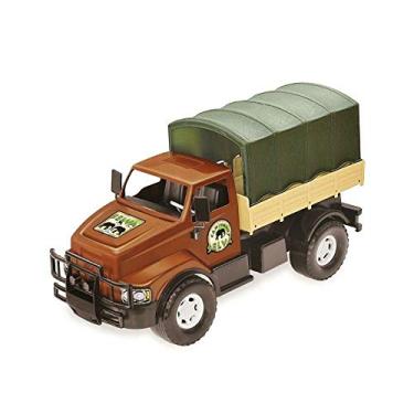 Imagem de Caminhão Selva, Tilin Brinquedos, Verde/marrom/preto, Médio