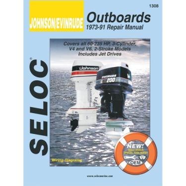 Imagem de Johnson, Evinrude Outboard, 1973-1991 Manual de reparo e afinação