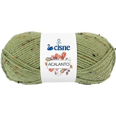 Imagem de Lã Para Tricô, Cisne, Coats, Acalanto, 100 Gramas, Verde, Pacote com 5