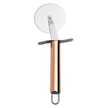 Imagem de Mimo Style Cortador de Pizza Cabo na Cor Bronze, Útil Para Cortar Tortas, Waffles e Biscoitos de Masssa, Material em Aço Inoxidável
