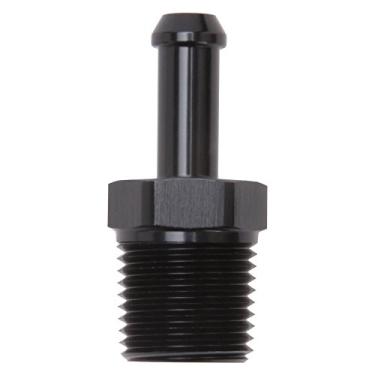Imagem de Edelbrock 8185 Mangueira de aquecedor reta 1/2" NPT e 3/8" Barb Black Mangueira de aquecedor
