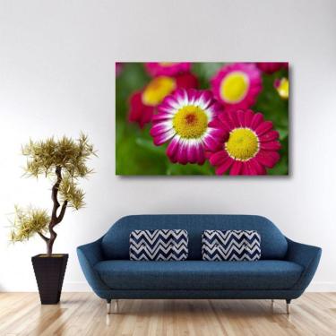 Imagem de Quadro Flores Paisagem com Tela em Tecido A