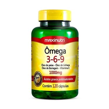 Imagem de Ômega 3-6-9 (Peixe/Linhaça/Borragem/Vit. E) 1000Mg - 120 Cáps., Maxinutri