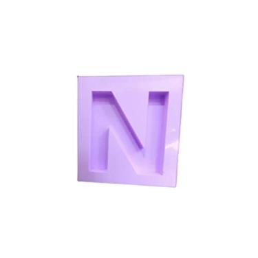 Imagem de Confeitaria dos Moldes, R177 Molde de silicone letra N resina decorar