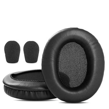 Imagem de 1 par de almofadas de ouvido de substituição, almofadas de espuma, compatível com fones de ouvido Microsoft Lifechat LX-3000 LX 3000