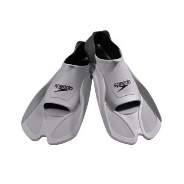 Imagem de Speedo Barbatanas de treinamento de natação unissex Biofuse Cinza/Preto, GG - Tamanho de calçado masculino 43-44 | Tamanho de calçado feminino 46-46