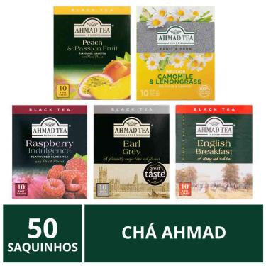 Imagem de Chá Inglês Ahmad Tea, 5 caixas com 10 saquinhos