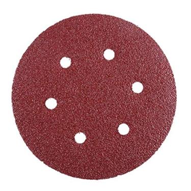 Imagem de SHENGANG 6 polegadas 6 furos 150mm discos de lixa 60-2000 grão flocagem lixa lixadora orbital gancho e laço papel de areia de óxido de alumínio, 100,25 pcs