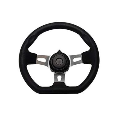 Imagem de Volante off-road Kart 270 mm 3 raios, veículo de espuma de poliuretano interior volante para Go Kart, 15736254155766, Preto