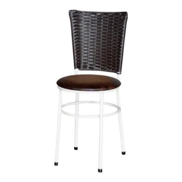 Imagem de Cadeira Branca Para Cozinha Hawai Café - Lamar Design