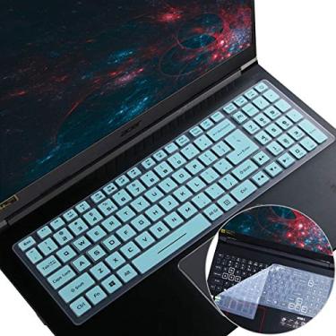 Imagem de Capa de teclado 2 peças para Acer Nitro 5, Nitro 16 AN16-51/41, Nitro 17 AN17-51/41, Predator Helios 16 18 PH16-71 PH18-71, Predator Helios 300 PH315-55/54/53 PH317-53 3/54, Nitro 5 AN515-58/57/56/55//45/44