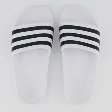 Imagem de Chinelo Adidas Adilette Aqua Logo Branco