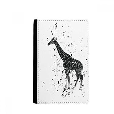 Imagem de Carteira Mexicana Girafa Simples Preto e Branco Porta Passaporte Notecase Burse Carteira Carteira Bolsa Cartão, Multicolor