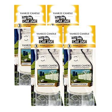 Imagem de Yankee Candle Car Jar Clean Cotton Air Fresheners - (4 Packs)