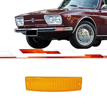 Imagem de Lente Lanterna Dianteira Brasilia Tl Variant 1972 Ate 1977 Amarelo Acrilico Lanterna Am1317