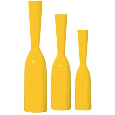 Imagem de Trio De Garrafas De Chão Ceramicas Pegorin Amarelo