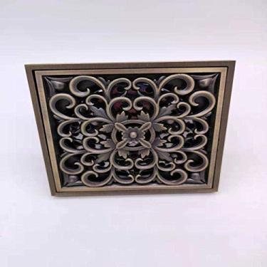 Imagem de Ralo do piso do chuveiro Ralo de resíduos Ralo do filtro Ralo do piso Recomendado Todos os ralos de cobre para piso Verde Bronze reto, uso único e duplo Ralo de piso, drenagem de água profunda Desodorante de água profunda