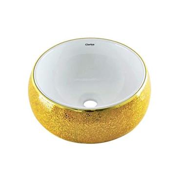 Imagem de Cuba de Cerâmica Coleção Toques de Cor- Dourado