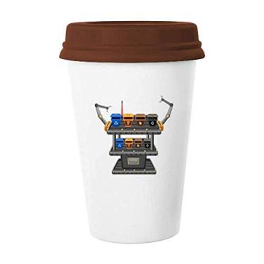 Imagem de Prateleira de máquina de classificação de lixo, caneca de vidro de cerâmica para copo de café