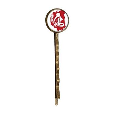 Imagem de Alfândega boneco vermelho retrô de metal para cabelo Bobby Pin Headwear