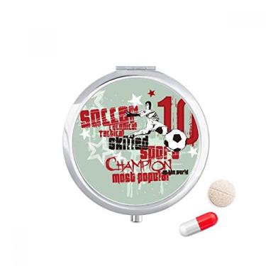 Imagem de Graffiti Street Boy Soccer Skilled Best One Pill Case Pocket Medicine Storage Box Dispenser Recipiente