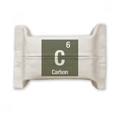 Imagem de C Carbono Elemento Químico Ciência Suporte de Cobertura de Papel Lenço de Algodão