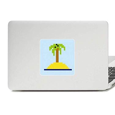 Imagem de Adesivo de vinil Paster Laptop Summer Sail Coconut Tree Pixel Decoração de PC